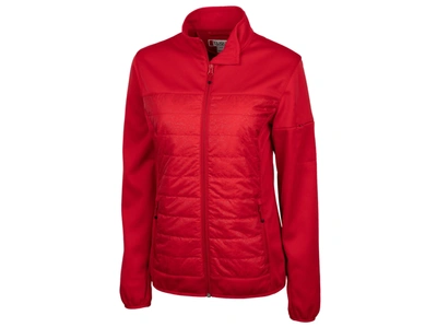 Shop Clique Fiery Hybrid Lady Jacket In Red