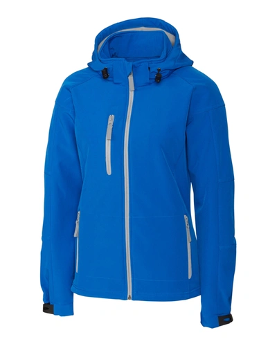 Shop Clique Serac Softshell Jacket In Blue