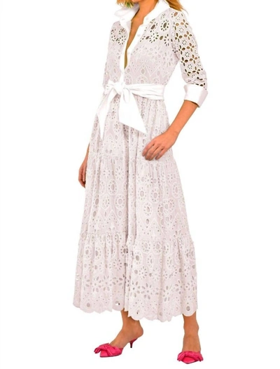 Gretchen Scott La Di Da Little Bo Peep Eyelet Dress In White In White