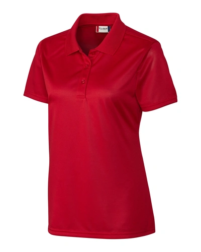 Shop Clique Lady Malmo Snagproof Polo Shirt In Red