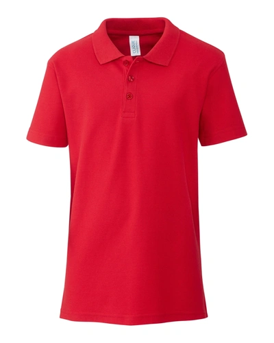 Shop Clique Addison Youth Polo In Red