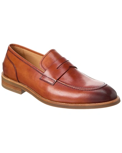 Shop Warfield & Grand Bowen Leather Loafer In Brown