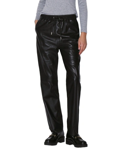 Shop Walter Baker Levie Leather Pant In Black