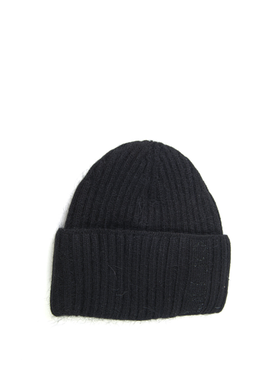 Shop Liu •jo Rib Hat In Black