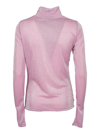 Shop Msgm Glittery Jumper In Pink