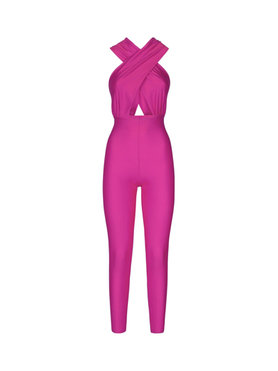 Shop The Andamane Hola One-piece Suit In Fuchsia