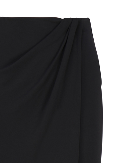 Shop The Andamane Long Skirt With Slit In Black
