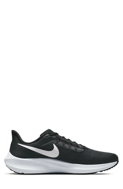 Shop Nike Air Zoom Pegasus 39 Running Shoe In Black/ White/ Dark Smoke Grey