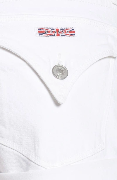 Shop Hudson Croxley Cuff Denim Shorts In White