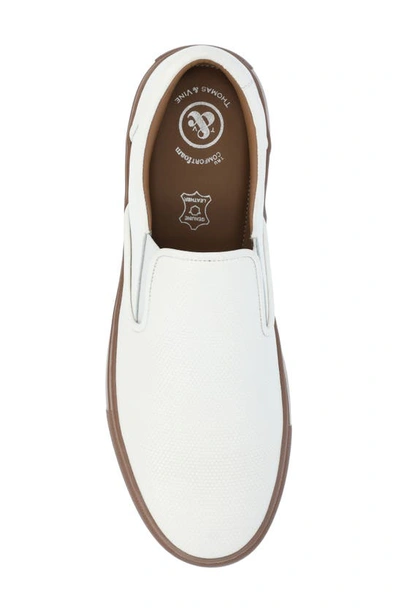 Shop Thomas & Vine Conley Leather Slip-on Sneaker In White