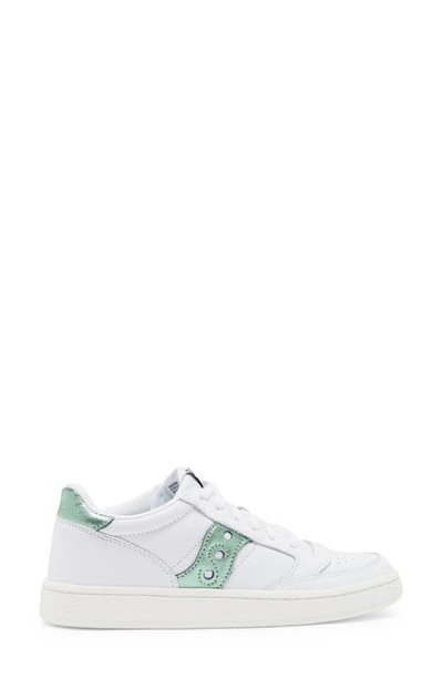 Shop Saucony Jazz Court Low Top Sneaker In White/ Green