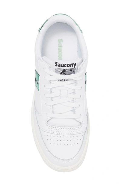 Shop Saucony Jazz Court Low Top Sneaker In White/ Green