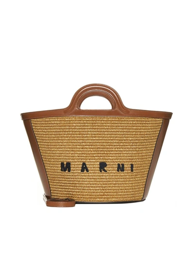 Shop Marni Bags In Raw Sienna