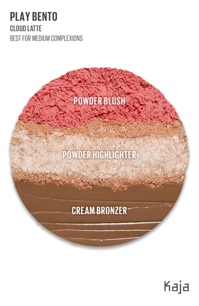Kaja Face Bento Cream Bronzer, Powder Blush & Highlighter Sculpting Trio 02 Cloud Latte In Cloud Latte