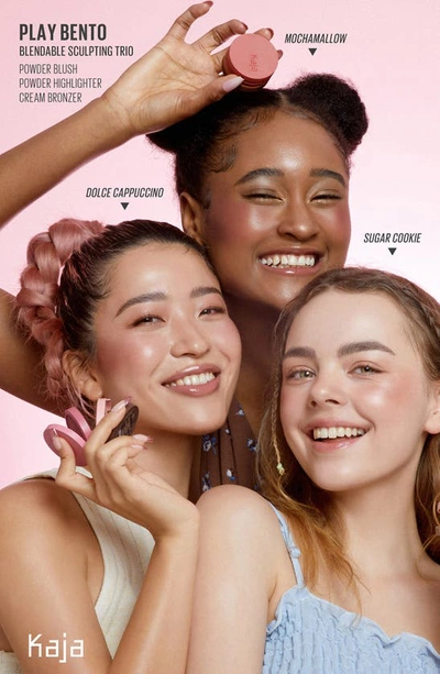 Kaja Face Bento Cream Bronzer, Powder Blush & Highlighter Sculpting Trio 02 Cloud Latte In Cloud Latte