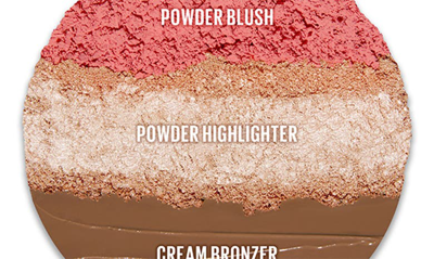 Kaja Face Bento Cream Bronzer, Powder Blush & Highlighter Sculpting Trio 02 Cloud Latte In Cloud Latte