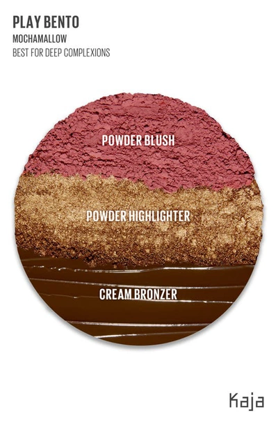 Kaja Face Bento Cream Bronzer, Powder Blush & Highlighter Sculpting Trio 03 Mochamallow In Mochamallow