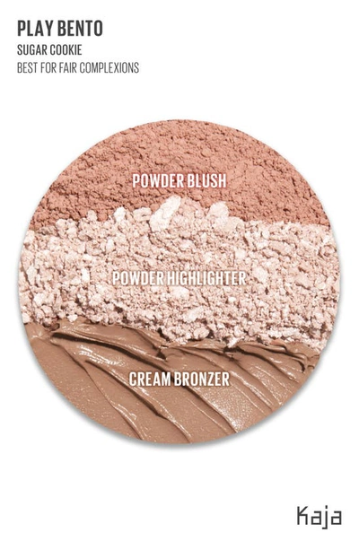 Kaja Face Bento Cream Bronzer, Powder Blush & Highlighter Sculpting Trio 00 Sugar Cookie In Sugar Cookie