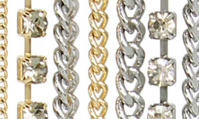 Shop Allsaints Fringe Drop Earrings In Gold/ Rhodium