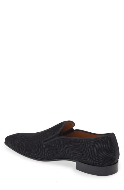 Shop Mezlan Notte Glass Bead Slip-on In Black