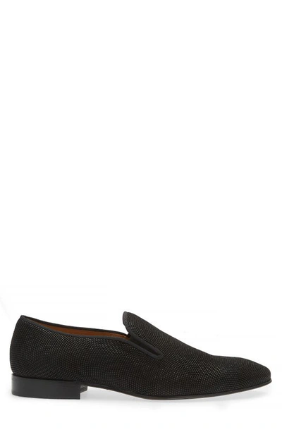 Shop Mezlan Notte Glass Bead Slip-on In Black