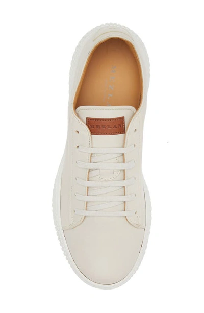 Mezlan Scallop Sneaker In White