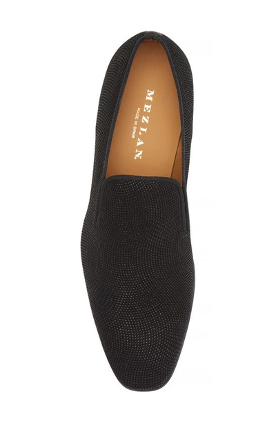 Shop Mezlan Notte Glass Bead Slip-on In Black