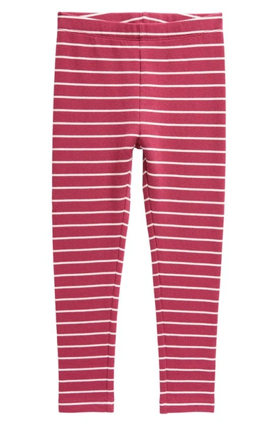 Shop Tucker + Tate Kids' Fleece Lined Leggings In Purple Fuchsia Duncan Stripe