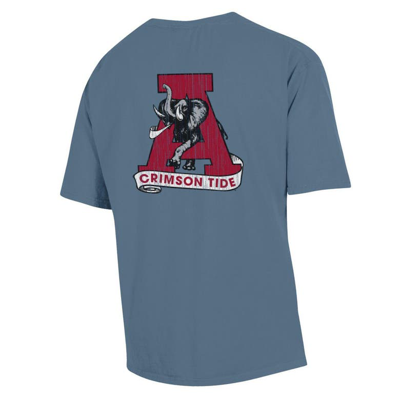 Shop Comfort Wash Steel Alabama Crimson Tide Vintage Logo T-shirt
