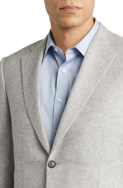 Shop Canali Siena Regular Fit Silk & Cashmere Sport Coat In Silver