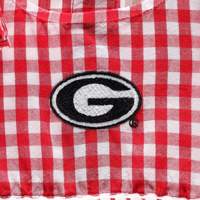 Shop Garb Girls Toddler  Red Georgia Bulldogs Teagan Gingham Sleeveless Dress