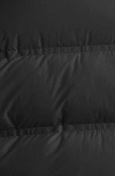 Shop Alexander Wang Reflective Logo Crop Down Puffer Coat In Black