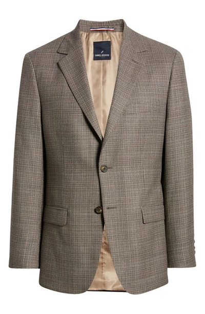 Shop Daniel Hechter Plaid Wool Sport Coat In Olive