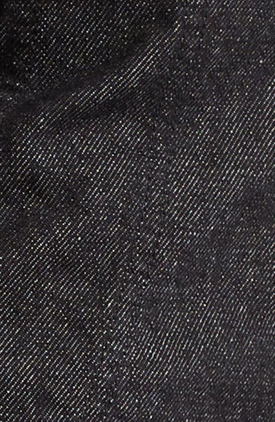 Shop Miaou Ezra Denim Miniskirt In Black