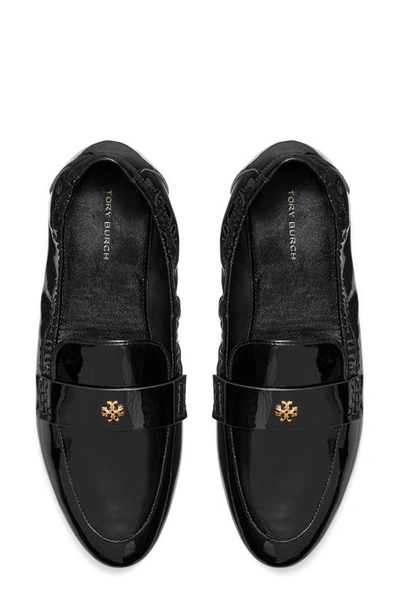 Shop Tory Burch Ballet Loafer In Black Patent