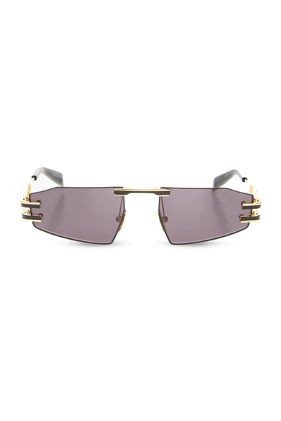 Shop Balmain Eyewear Fixe Oversized Frame Sunglasses In Multi