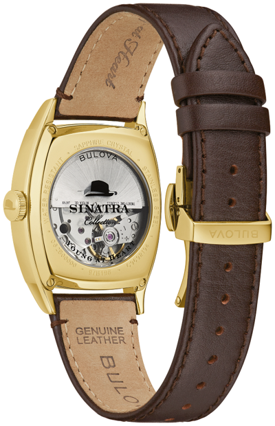 Pre-owned Bulova Frank Sinatra Young At Heart Men Automatic Watch 97b198