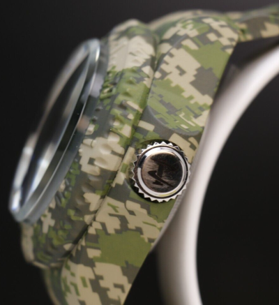 Pre-owned Invicta Reserve Hydromax Swiss Ronda Camo 52mm, Steel, Aqua Plating 40462