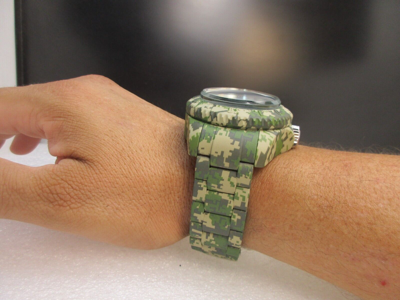 Pre-owned Invicta Reserve Hydromax Swiss Ronda Camo 52mm, Steel, Aqua Plating 40462