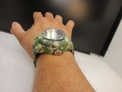 Pre-owned Invicta Reserve Hydromax Swiss Ronda Camo 52mm, Steel, Aqua Plating 40462