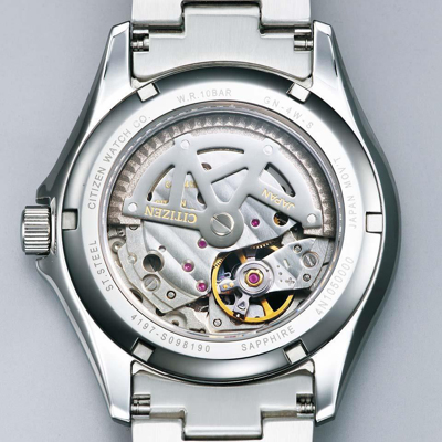 Pre-owned Citizen Collection Np1010-51e Mechanical Automatic Watch Sapphire Crystal 39.6mm
