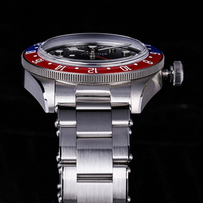 Pre-owned Octopus Men Automatic Watch Gmt Mechanical Wristwatch 20bar Bgw-9 Luminous 6460