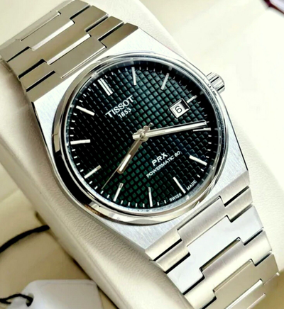 Pre-owned Tissot Prx Powermatic 80 Automatic Men's Wristwatch T137.407.11.091.00
