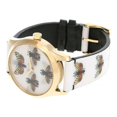 Pre-owned Gucci Ya1264109 Women's G-timeless White Dial Quartz Watch