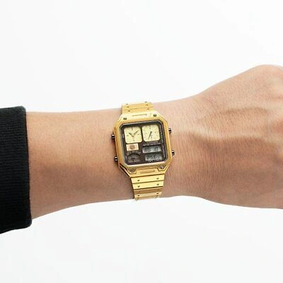 Pre-owned Citizen Record Label Jg2122-60w Gold Chronograph Men's Watch In Box