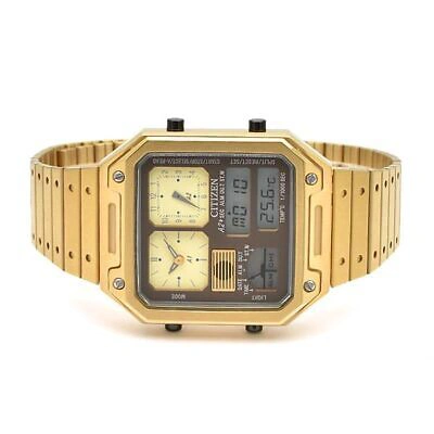 Pre-owned Citizen Record Label Jg2122-60w Gold Chronograph Men's Watch In Box