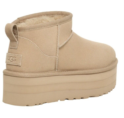 Pre-owned Ugg Classic Ultra Mini Platform Boots Mustard Seed5-6-7-8-9-1011-12nib