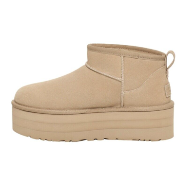 Pre-owned Ugg Classic Ultra Mini Platform Boots Mustard Seed5-6-7-8-9-1011-12nib