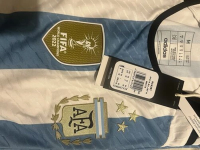 Pre-owned Adidas Originals Camiseta Fútbol Adidas Auténtica Argentina 2023 World Champions Heatrdy 3 ? In White