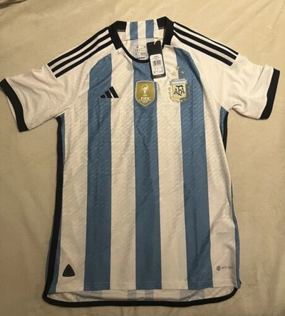 Pre-owned Adidas Originals Camiseta Fútbol Adidas Auténtica Argentina 2023 World Champions Heatrdy 3 ? In White